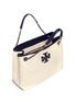 Detail View - Click To Enlarge - TORY BURCH - Thea' zip canvas chain tote