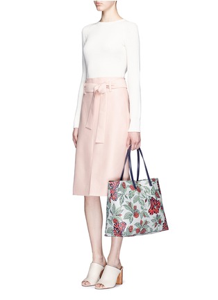 Figure View - Click To Enlarge - TORY BURCH - 'Kerrington' floral print square tote