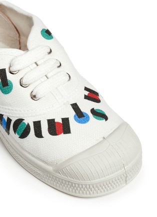 Detail View - Click To Enlarge - BENSIMON - Letter print kids tennis shoes