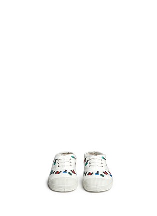 Figure View - Click To Enlarge - BENSIMON - Letter print kids tennis shoes