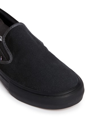 Detail View - Click To Enlarge - VANS - 'Pro' suede canvas skate slip-ons