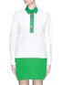 Main View - Click To Enlarge - DELPOZO - Bead sequin cotton poplin shirt
