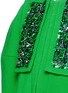 Detail View - Click To Enlarge - DELPOZO - Embroidery bib wool crepe coat