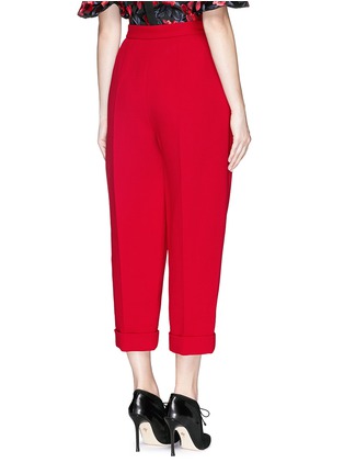 Back View - Click To Enlarge - DELPOZO - Wool crepe tapered pants