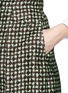 Detail View - Click To Enlarge - DELPOZO - Triple tooth print cropped wide leg pants