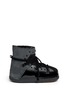 Main View - Click To Enlarge - INUIKII - 'Crazy Stud' leather combo sheepskin shearling moonboots