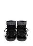 Figure View - Click To Enlarge - INUIKII - 'Crazy Stud' leather combo sheepskin shearling moonboots