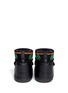 Back View - Click To Enlarge - INUIKII - 'Fokelore' suede embroidery sheepskin shearling kids boots