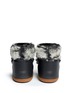Back View - Click To Enlarge - INUIKII - Rabbit fur leather sheepskin shearling boots