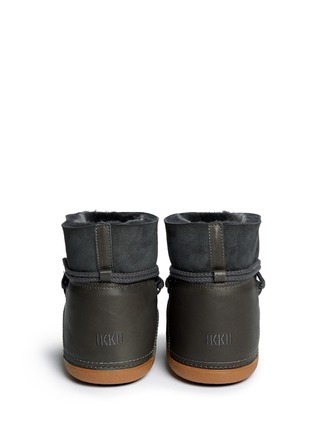 Back View - Click To Enlarge - INUIKII - 'Classic' leather sheepskin shearling boots
