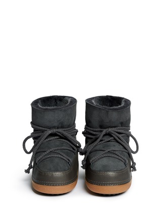 Figure View - Click To Enlarge - INUIKII - 'Classic' leather sheepskin shearling boots