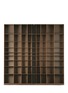 Main View - Click To Enlarge - JOINED + JOINTED - Concave walnut wood bookcase