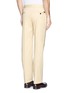 Back View - Click To Enlarge - ARMANI COLLEZIONI - Flat front slim fit chinos