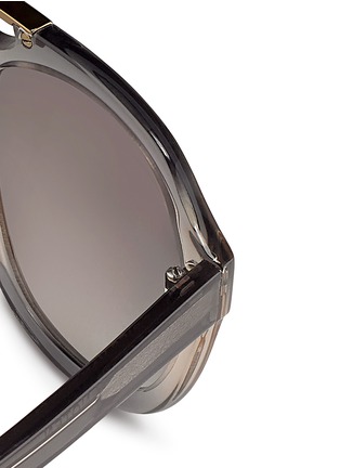 Detail View - Click To Enlarge - DRIES VAN NOTEN - x Linda Farrow keyhole acetate D-frame sunglasses