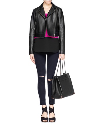 Figure View - Click To Enlarge - ALEXANDER WANG - 'Prisma' pebble leather tote