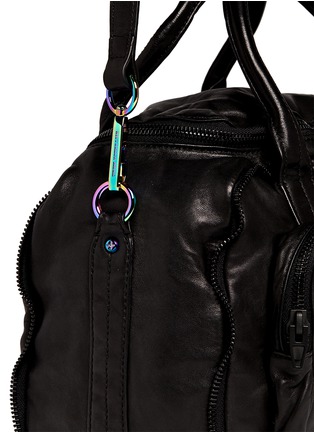 Detail View - Click To Enlarge - ALEXANDER WANG - 'Eugene' iridescent hardware washed leather bag