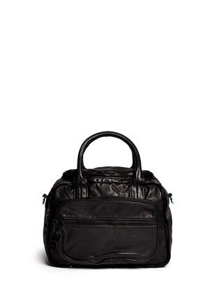 Main View - Click To Enlarge - ALEXANDER WANG - 'Eugene' iridescent hardware washed leather bag
