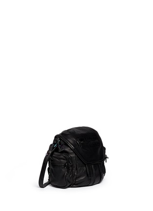 Front View - Click To Enlarge - ALEXANDER WANG - 'Marti' mini iridescent hardware leather backpack