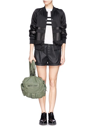 Detail View - Click To Enlarge - ALEXANDER WANG - 'Marti' mini washed leather backpack