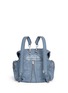 Back View - Click To Enlarge - ALEXANDER WANG - 'Marti' nickel hardware washed leather three-way backpack