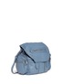 Front View - Click To Enlarge - ALEXANDER WANG - 'Marti' nickel hardware washed leather three-way backpack