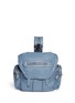 Main View - Click To Enlarge - ALEXANDER WANG - 'Marti' nickel hardware washed leather three-way backpack