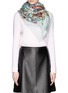 Figure View - Click To Enlarge - FRANCO FERRARI - Floral stripe print cotton-modal scarf