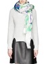 Figure View - Click To Enlarge - FRANCO FERRARI - Splash paint print modal-silk-linen scarf