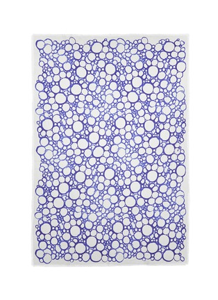 Main View - Click To Enlarge - FRANCO FERRARI - Circle bubble print modal-linen-silk scarf