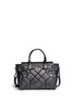 Back View - Click To Enlarge - COACH - x BLITZ 'Swagger' small patchwork metallic leather tote