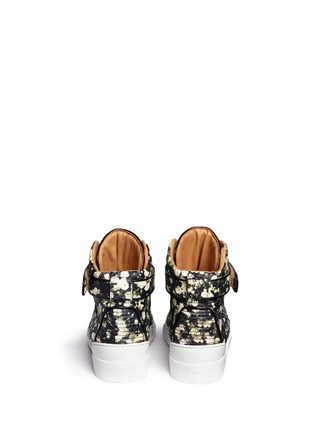 Back View - Click To Enlarge - GIVENCHY - 'Tyson' floral print leather sneakers