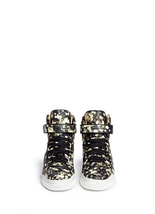 Figure View - Click To Enlarge - GIVENCHY - 'Tyson' floral print leather sneakers