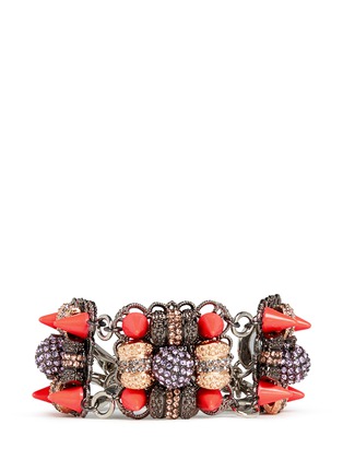 Main View - Click To Enlarge - MOUNSER - Neon spike crystal bracelet