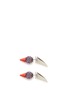 Main View - Click To Enlarge - MOUNSER - Neon spike crystal pavé earrings