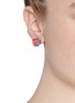 Figure View - Click To Enlarge - MOUNSER - Neon spike crystal pavé earrings