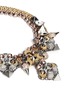 Detail View - Click To Enlarge - MOUNSER - Moon crystal square curb chain necklace