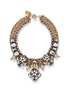 Main View - Click To Enlarge - MOUNSER - Moon crystal square curb chain necklace