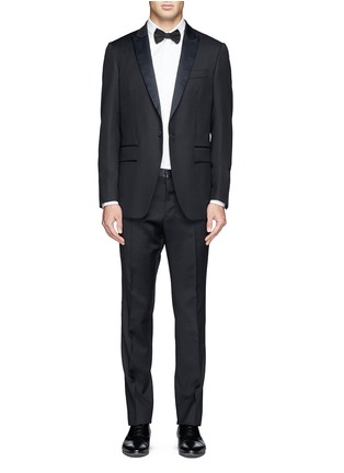 Main View - Click To Enlarge - MAURO GRIFONI - Satin peak lapel tuxedo suit