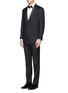 Figure View - Click To Enlarge - MAURO GRIFONI - Satin peak lapel tuxedo suit