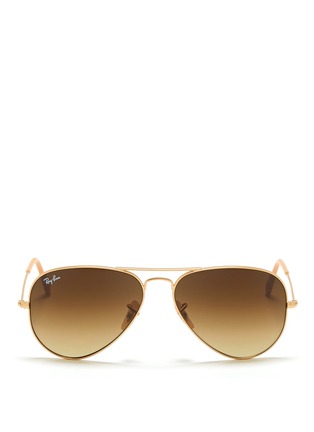 Main View - Click To Enlarge - RAY-BAN - Large wire aviator sunglasses