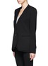 Front View - Click To Enlarge - HELMUT LANG - Twisted lapel blazer