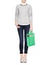 Figure View - Click To Enlarge - J BRAND - Blue Stocking super skinny jeans