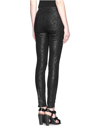 Back View - Click To Enlarge - J BRAND - Animal print foiled leather pants