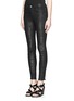 Front View - Click To Enlarge - J BRAND - Animal print foiled leather pants
