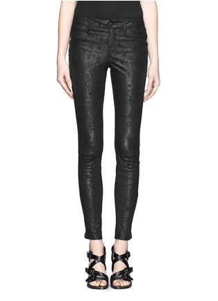 Main View - Click To Enlarge - J BRAND - Animal print foiled leather pants