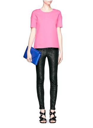 Figure View - Click To Enlarge - J BRAND - Animal print foiled leather pants