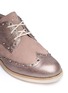 Detail View - Click To Enlarge - COLE HAAN - 'LunarGrand Wingtip' metallic leather brogues