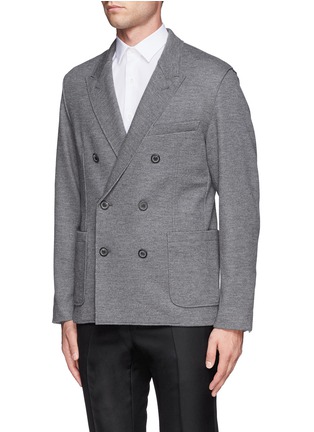 Front View - Click To Enlarge - LANVIN - Double breasted jersey blazer