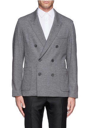 Main View - Click To Enlarge - LANVIN - Double breasted jersey blazer