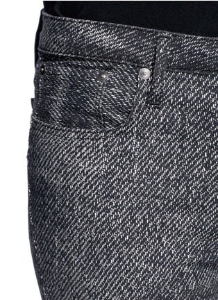 Detail View - Click To Enlarge - HELMUT LANG - Sediment print cropp skinny jeans